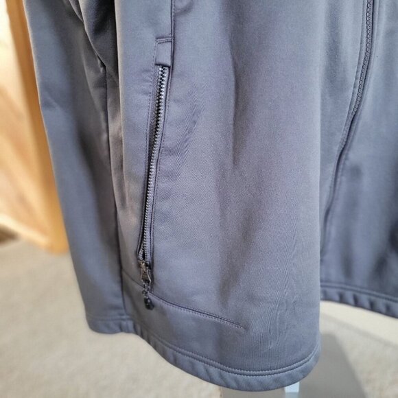 Swiss Tech Performance Gear Mens Soft Shell Full Zip Jacket Grey- XL ( 46-48) - Picture 8 of 9